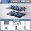 2 Pzas Estantes Pared Garaje 2x3ft Soportes Ajustables