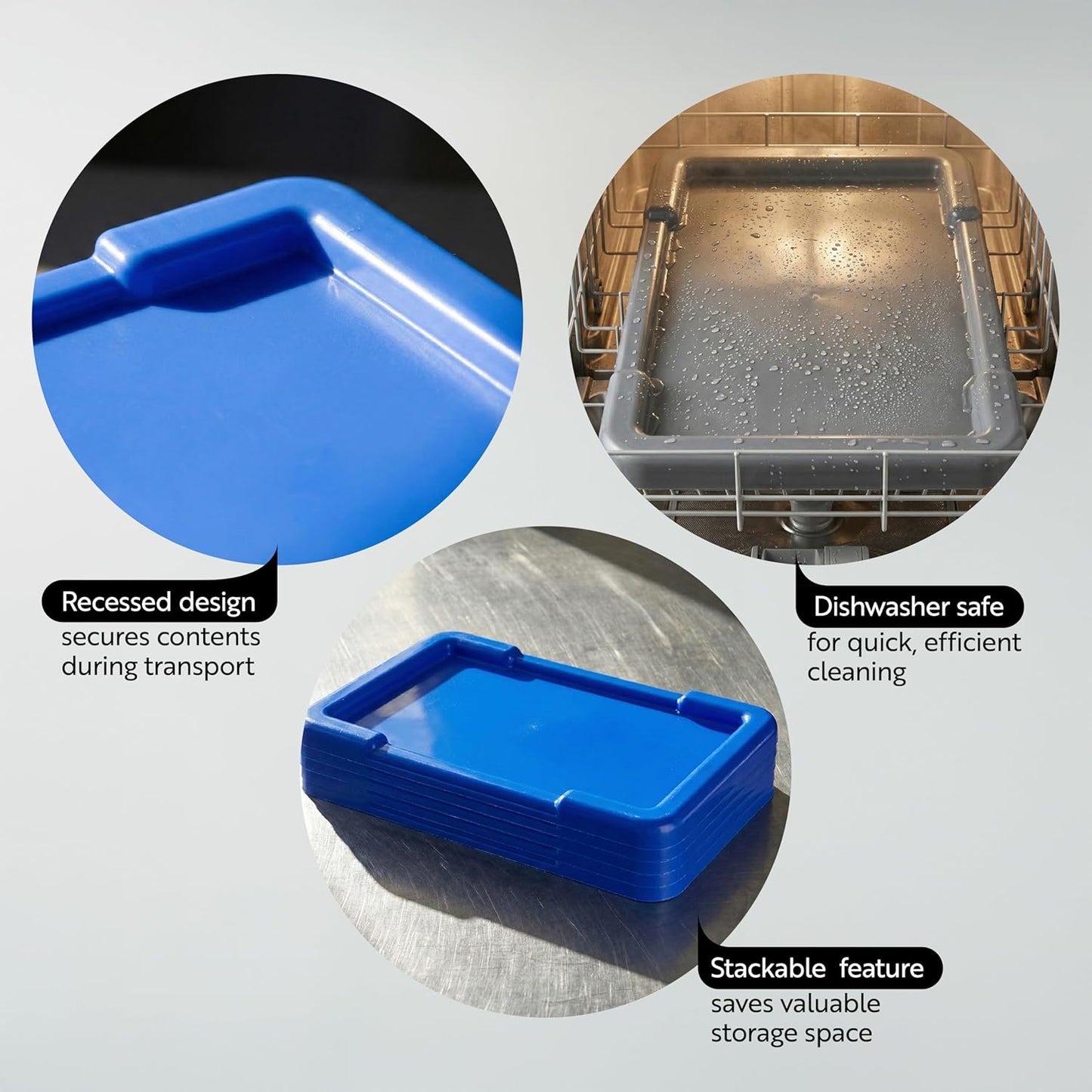Tapa plástica para caja de mano 25x15.9pulg apilable