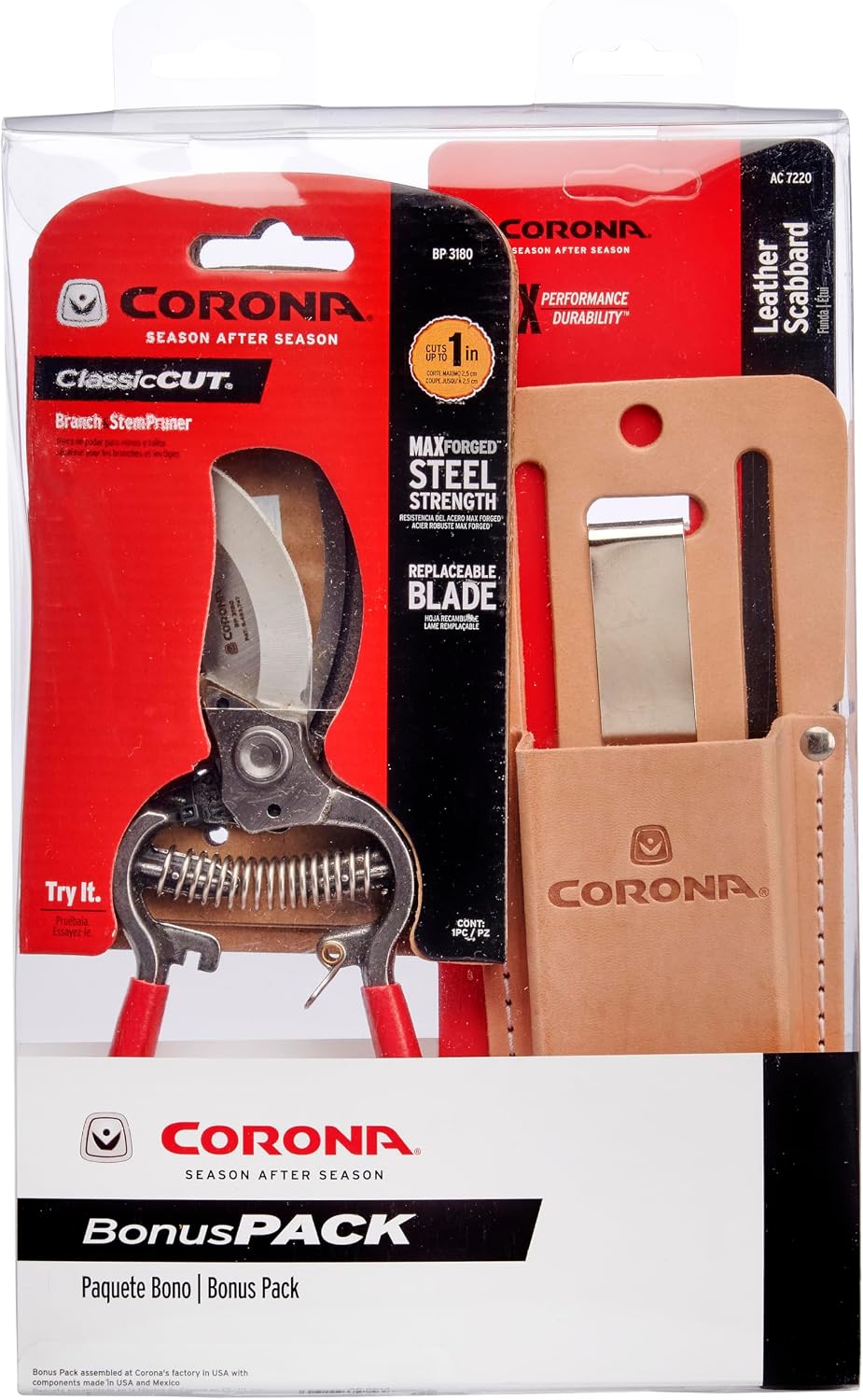 Kit podadora ClassicCUT Bypass con vaina cuero