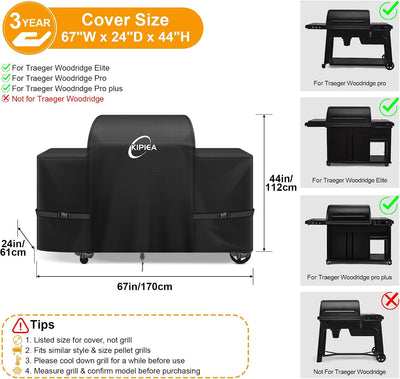 Cubierta parrilla Traeger Woodridge 600D Oxford impermeable