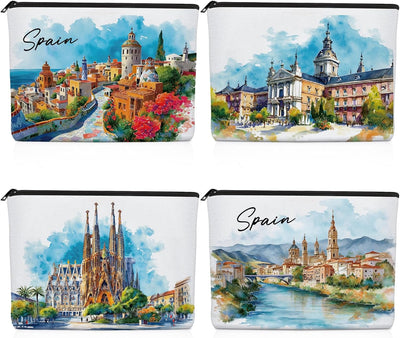 Bolsa maquillaje personalizada mujer set 4 viaje
