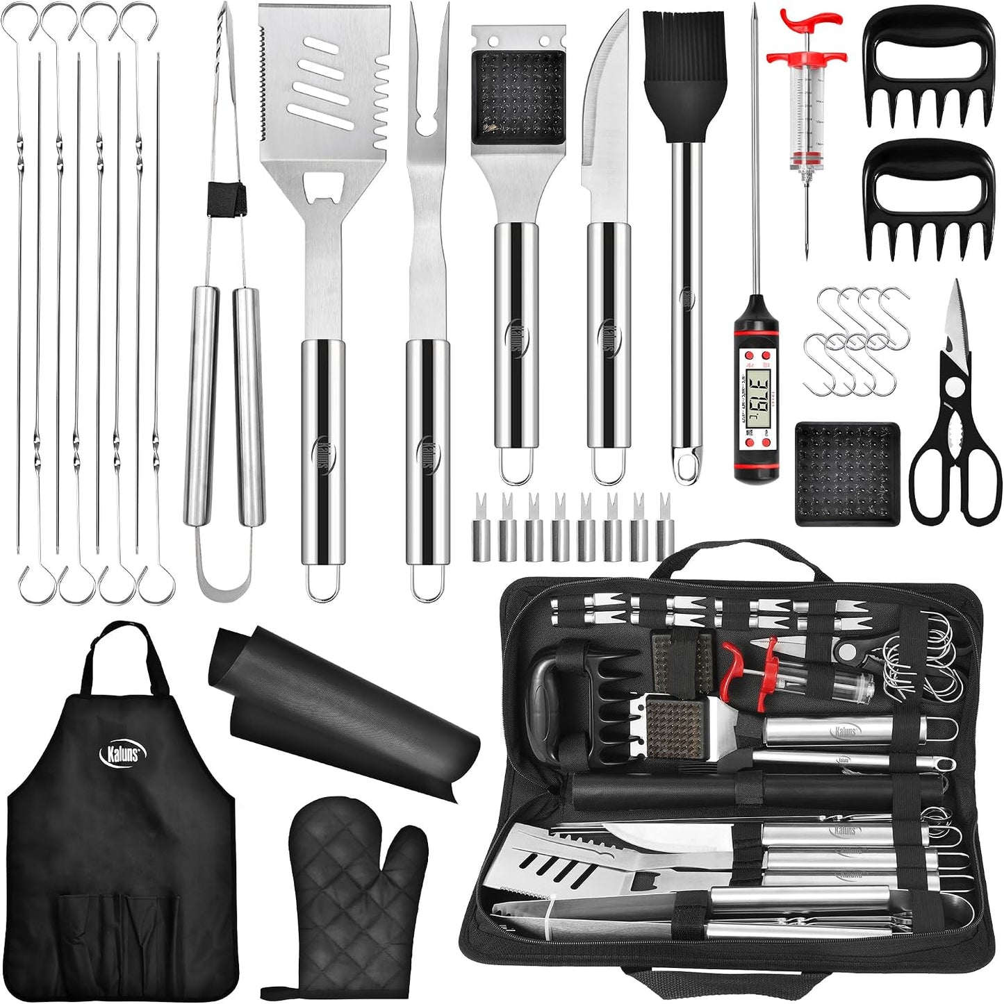 Juego 40 Pzas Accesorios Parrilla Acero Inox