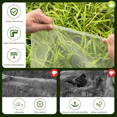 Red de jardín malla fina 4x10pulg protege plantas