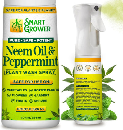 Aerosol aceite neem y menta para plantas interior exterior 10oz