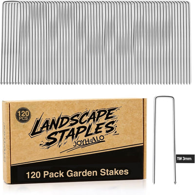 120 Grapas Paisaje 6pulg Galvanizadas Anclajes Tierra