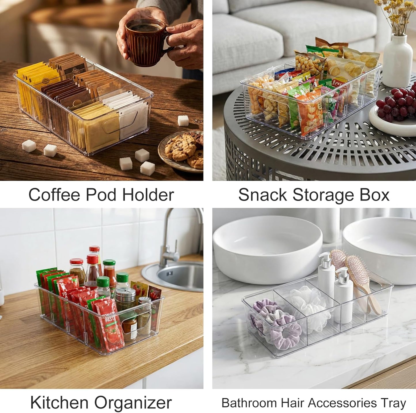 Organiz. especias con divisores para cocina XXL