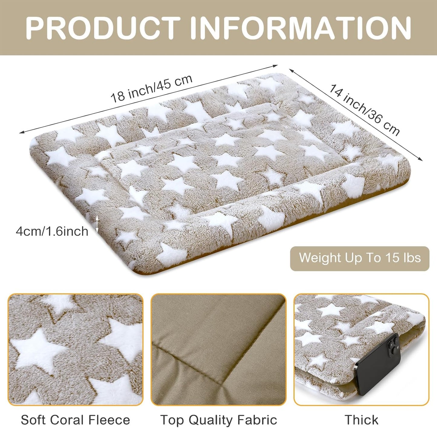 4 Almohadillas Jaula Perros Gatos Reversibles Antiderrap