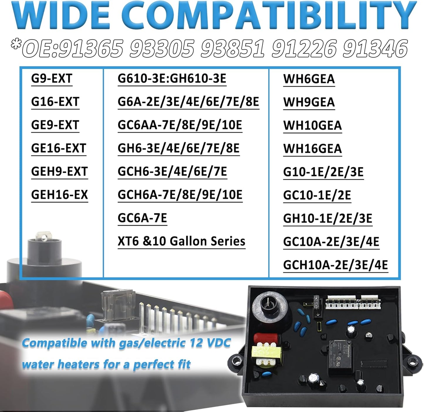 Kit repuesto calentador agua RV 3en1 Atwood/DometicGC6AA-10E