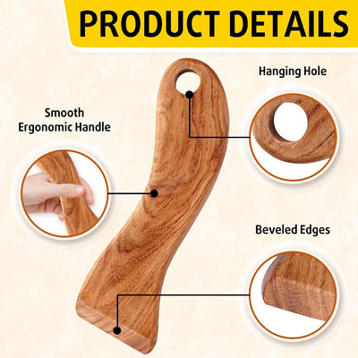 Raspador madera para ollas sartenes exfoliante cocina