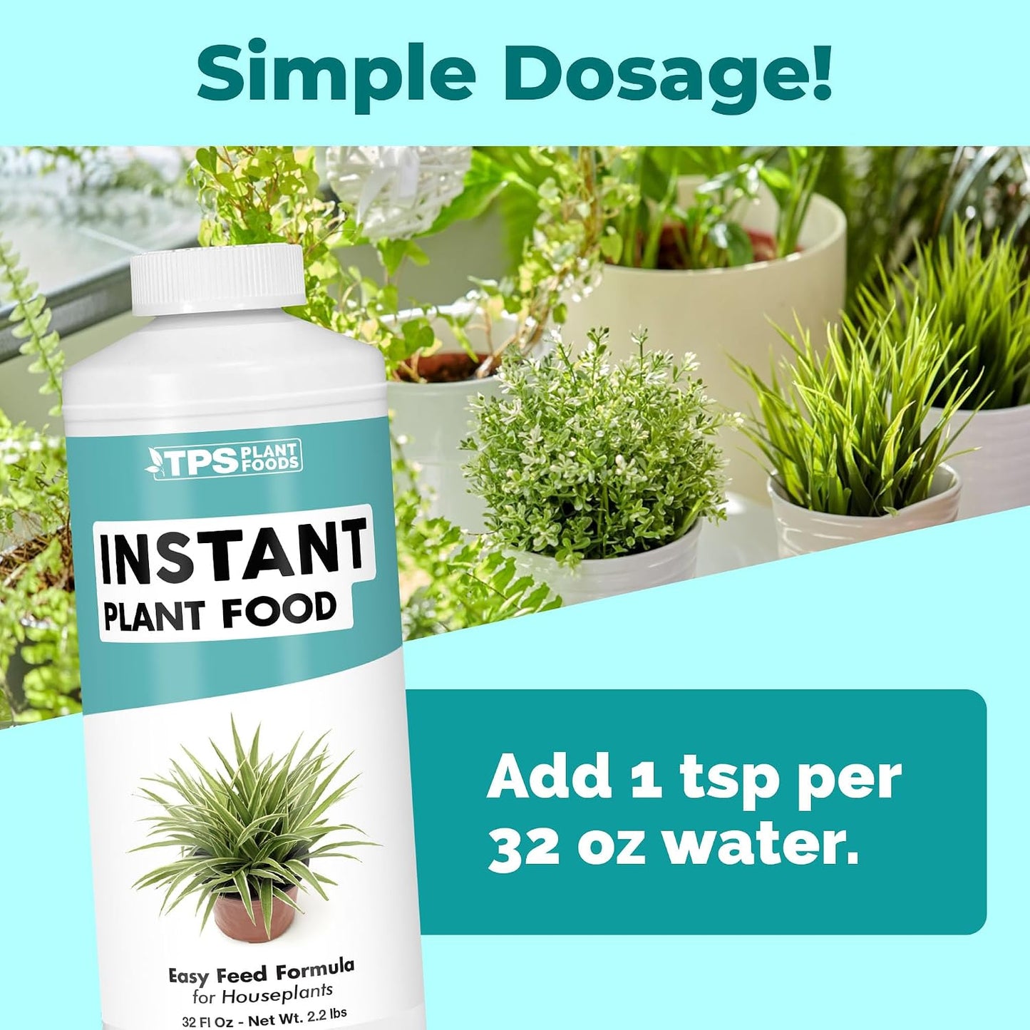 Fertilizante líquido completo para plantas 32oz