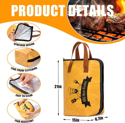 4 Mantas Barbacoa Reutilizables 21pulg Con Herramientas