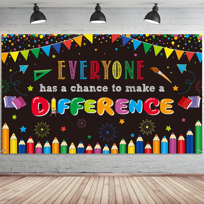 Telón de fondo motivacional para aula 72.8x43.3pulg