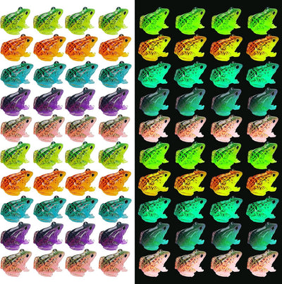 80 figuras rana resina luminosa decoración jardín terrario 0.98pulg