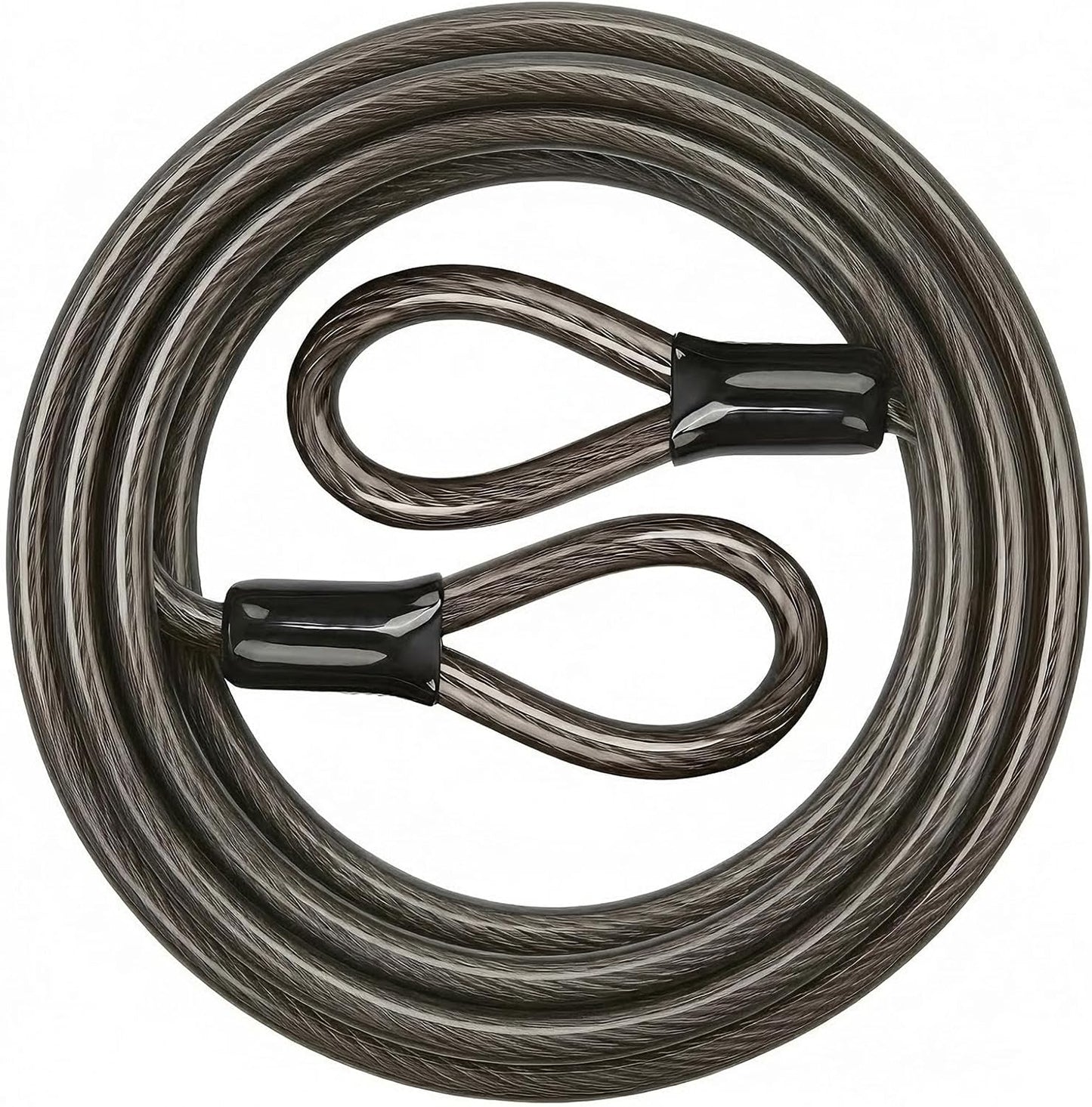 Cable seguridad acero flexible con bucles 4-30pies