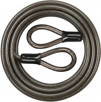 Cable seguridad acero flexible con bucles 4-30pies