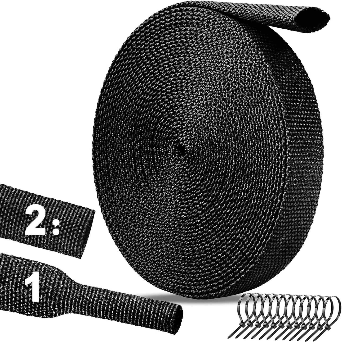 Manguitos termorretráctil 2:1 30ft 1/4pulg arnés cable automotriz