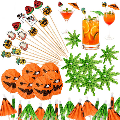 Accesorios para cócteles de verano Halloween Remerry 160 piezas