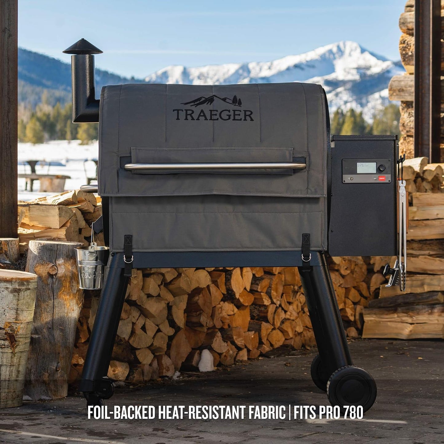 Manta aislante para parrilla Traeger Pro 780 gris