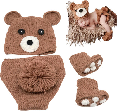 Accesorios foto recién nacidos trajes ganchillo animal