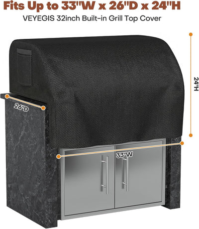 Cubierta parrilla 32pulg impermeable para Blaze Bull