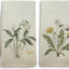 Set 2 paños cocina vintage florales 16x24pulg estilo retro