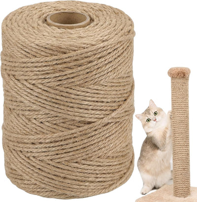 Cuerda sisal natural para rascador gato 1/4pulg x164ft resistente