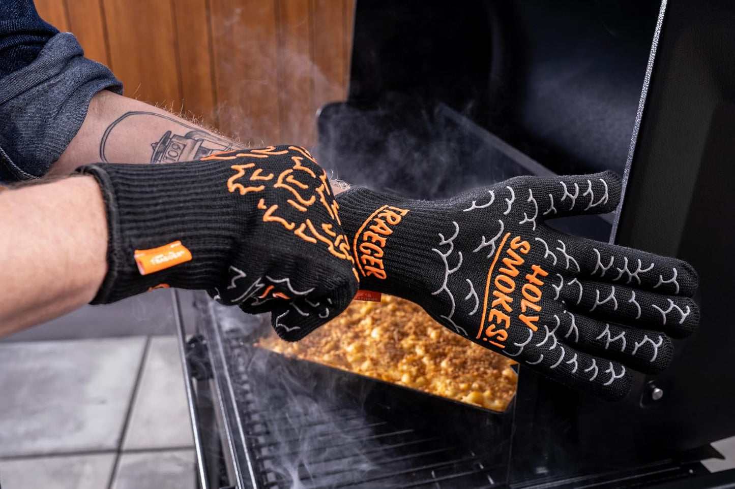 Guantes horno Traeger con agarre silicona para barbacoa