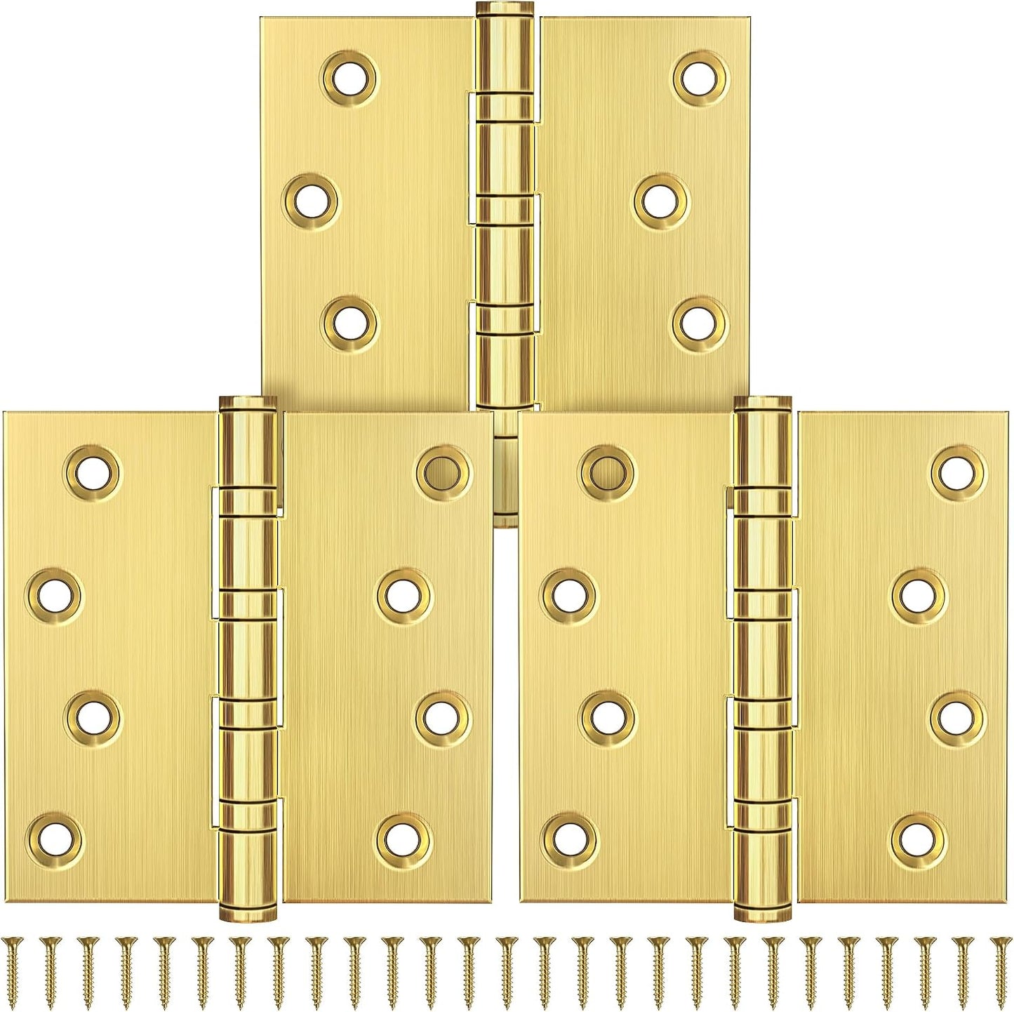 Bisagras puerta oro cepillado rodamientos bolas 4x4pulg