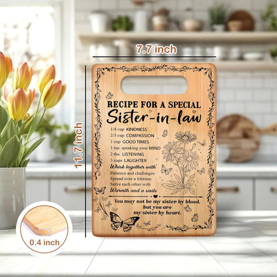 Tabla de cortar decorativa para cuñada