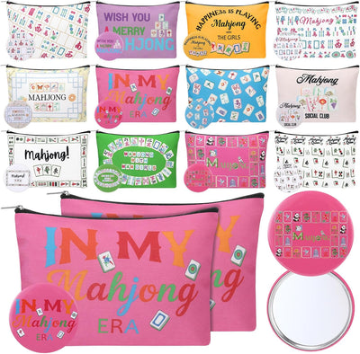 24 Pzas Regalos Navidad Bolsas Lona Espejos Compactos
