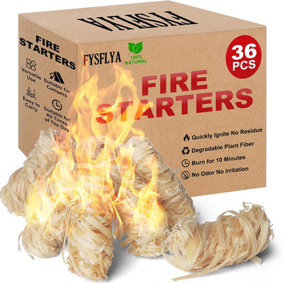 36 Arrancadores Fuego Natural para Fogatas Barbacoas Chimeneas
