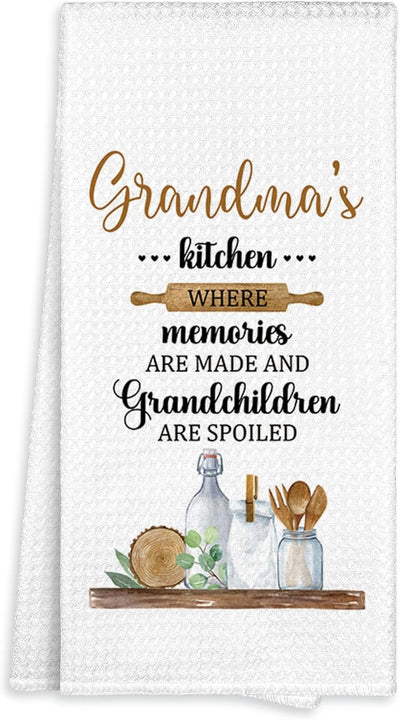 Toalla cocina 16x24pulg microfibra decorativa para abuela