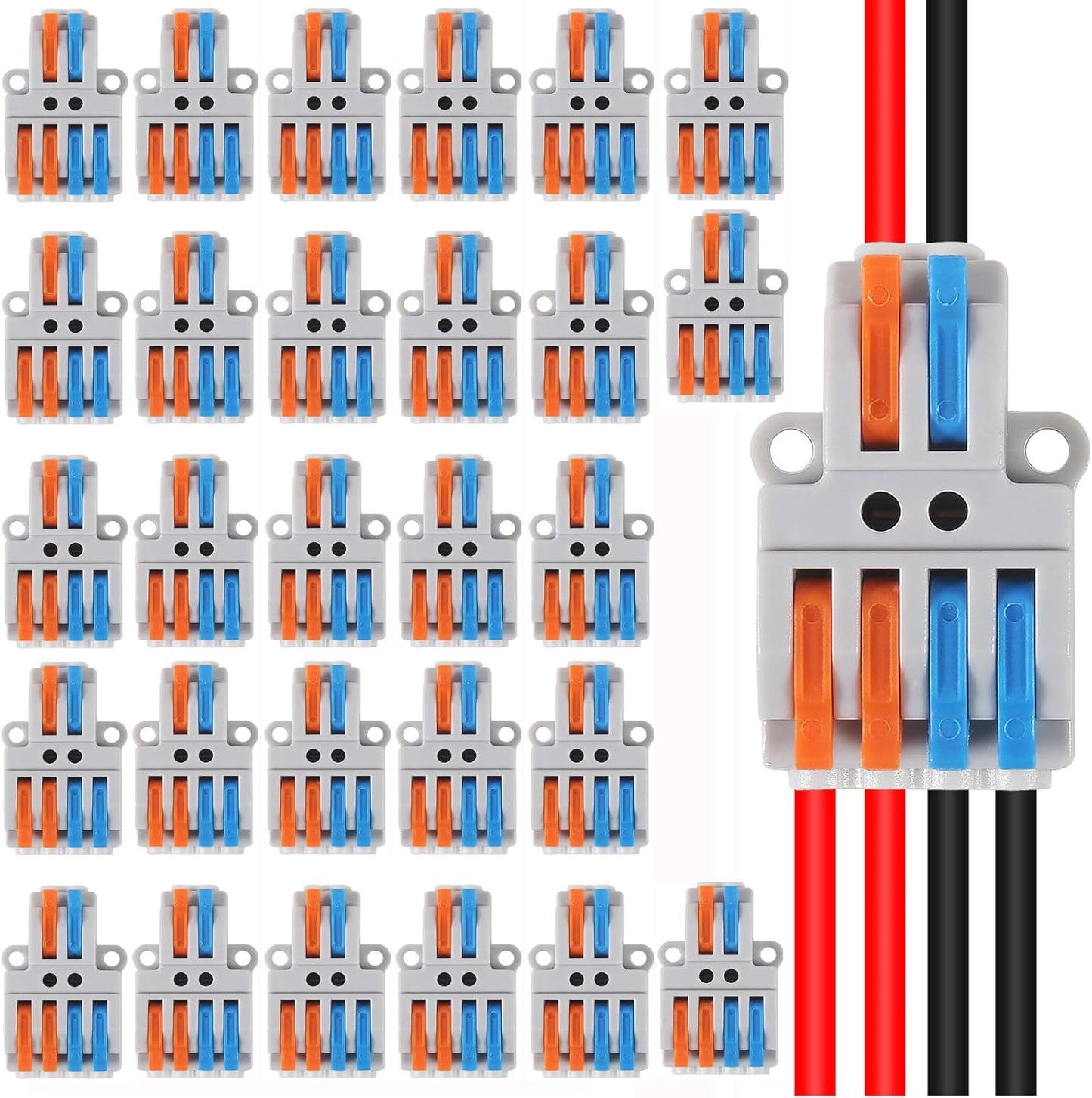 Conectores cable 2en4 compactos conexión rápida