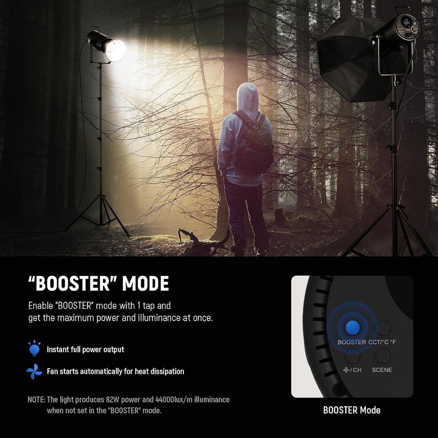 Luz LED CB300B control remoto 2.4G bicolor