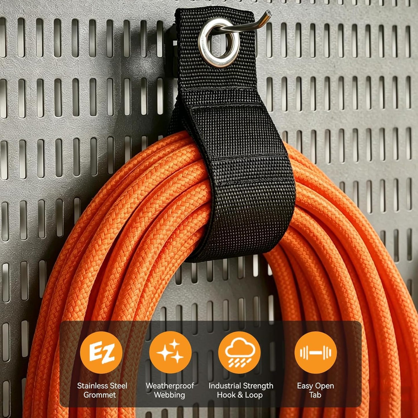 6 Soportes Cables Correas Organizadoras Resistente Ojal