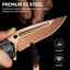 Cuchillo plegable supervivencia hoja D2 mango aluminio