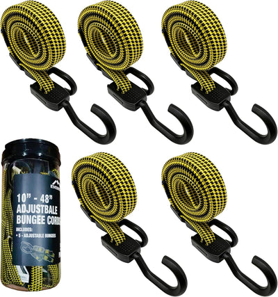 5 Pzas Correas Elásticas 10-48pulg Uso Exterior Tienda Bici
