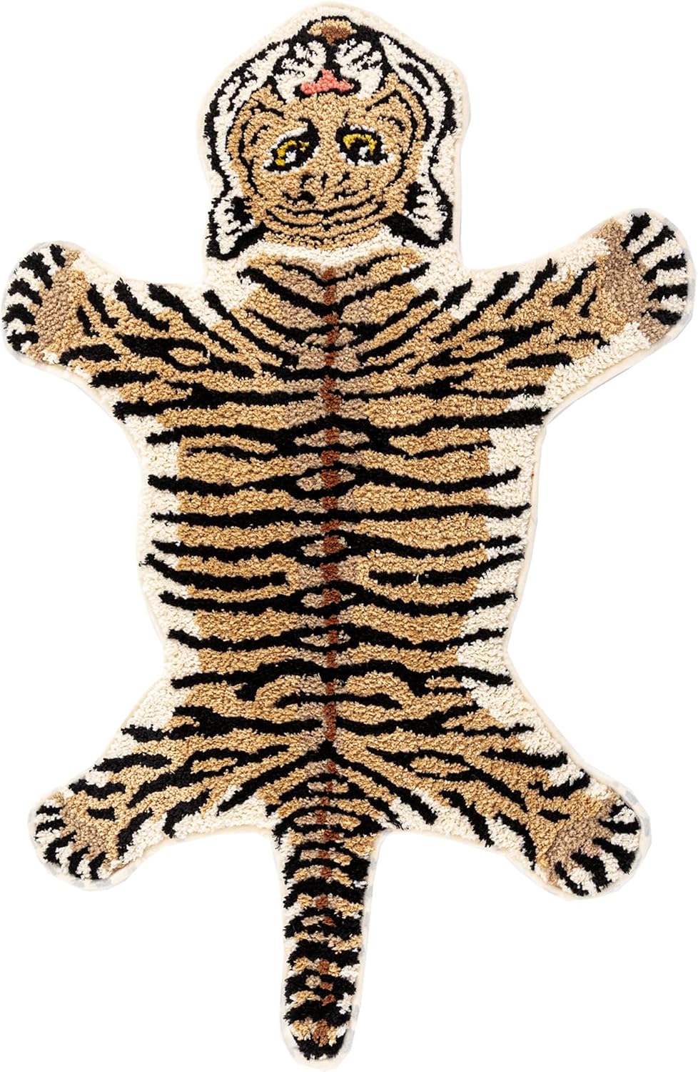 Alfombra baño tigre antideslizante felpa decorativa