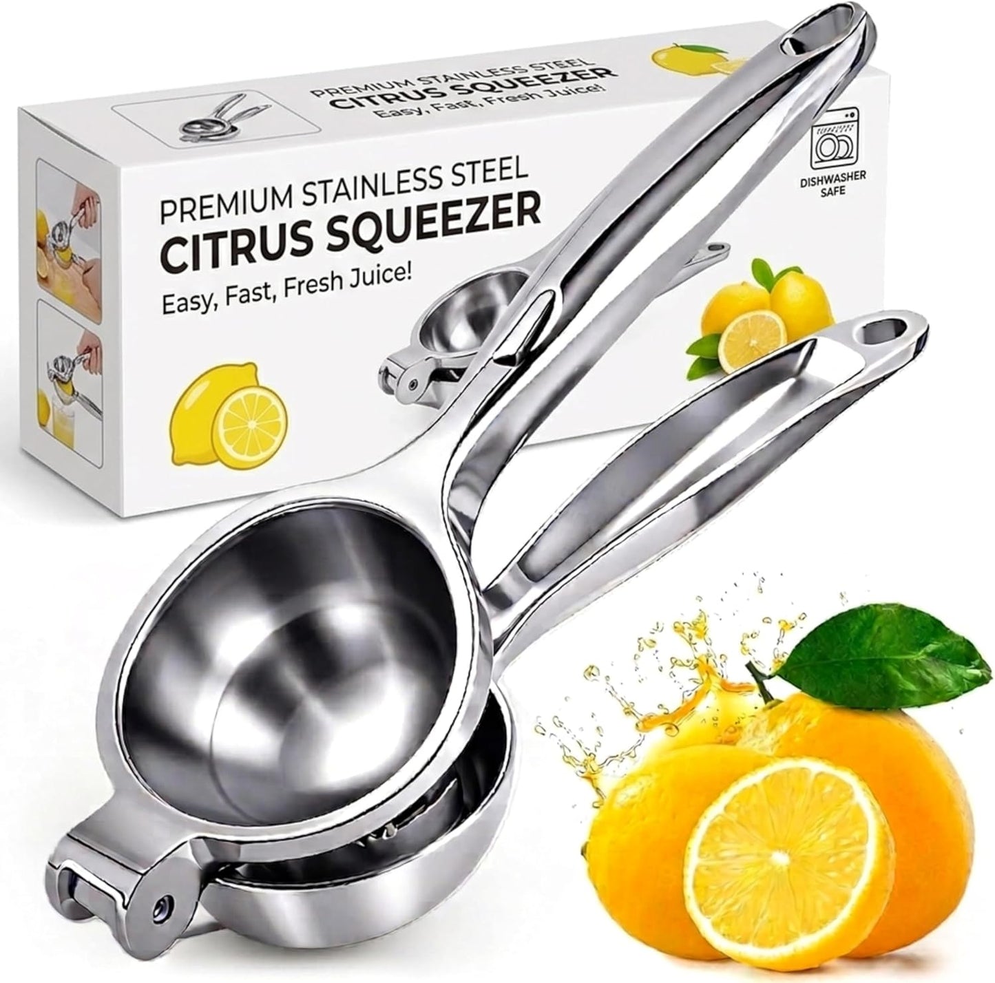 Exprimidor acero inox manual para cítricos