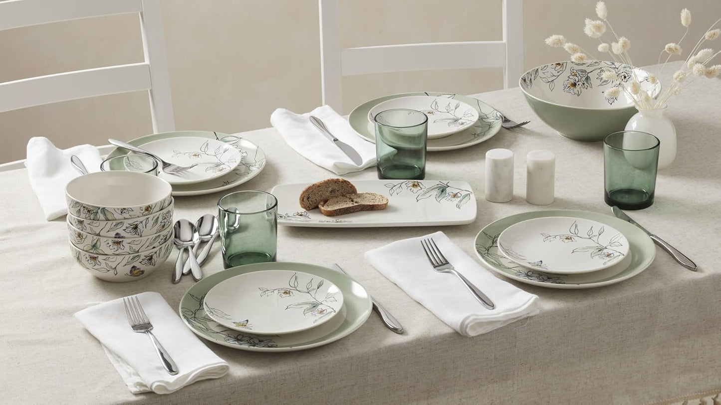 Set Plato Botanica Cerámica Servicio para 1 64oz