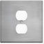Cubiertas salida acero inox 5.5x5.5pulg dúplex