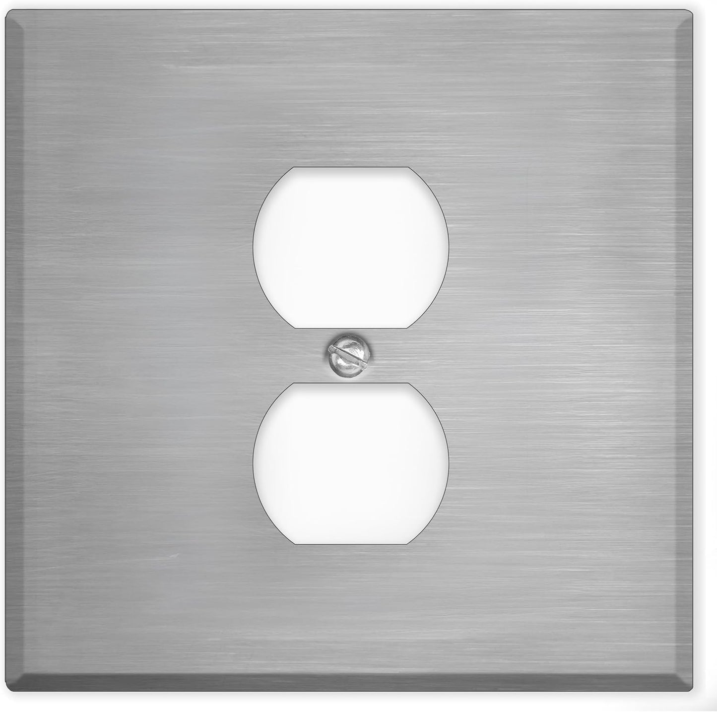 Cubiertas salida acero inox 5.5x5.5pulg dúplex