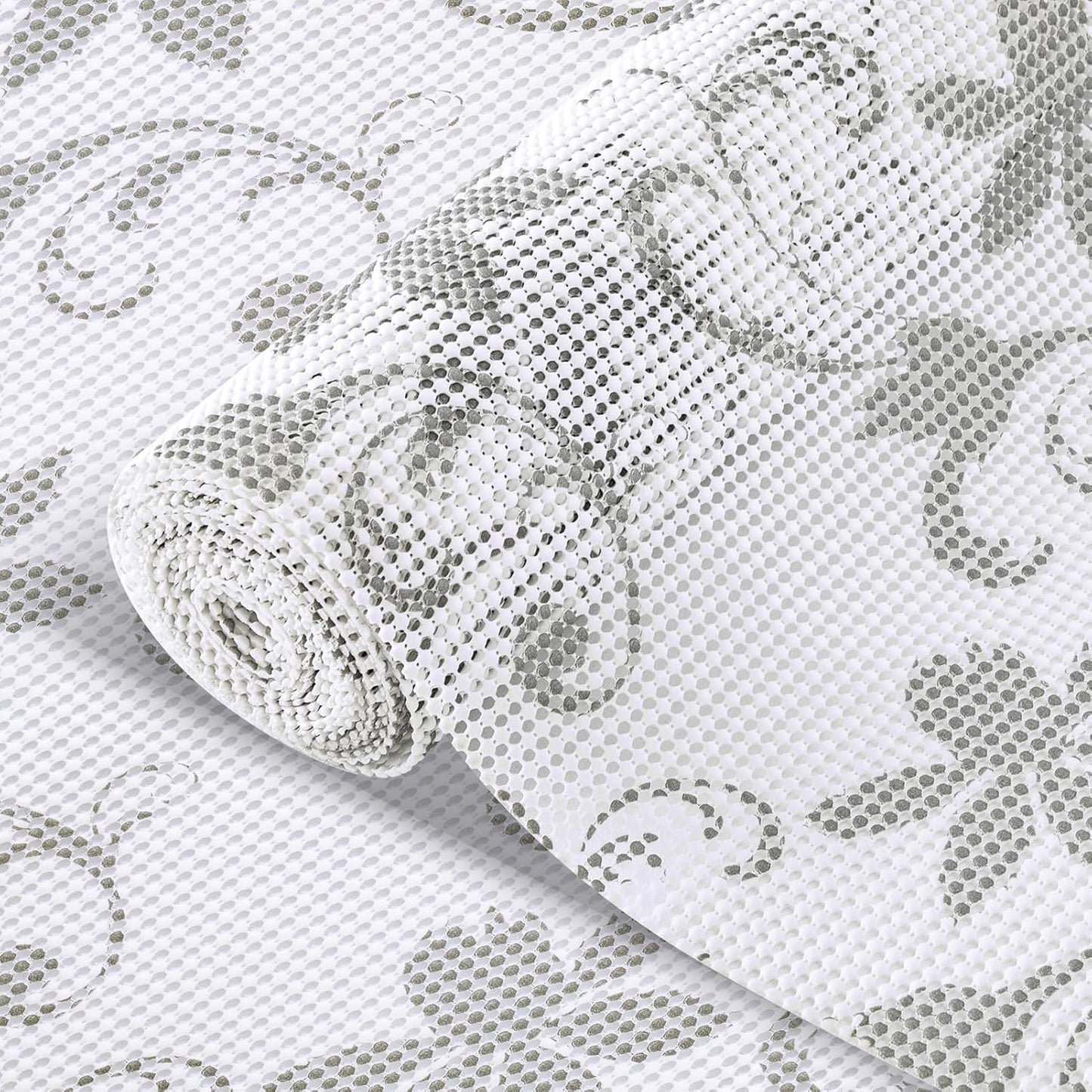 Revestimiento para estantes y cajones de cocina sin adhesivo antideslizante blanco 12x10