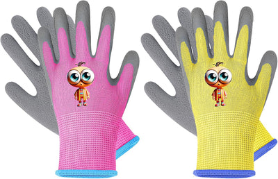 Guantes jardinería niños 3-5 años antideslizantes de goma