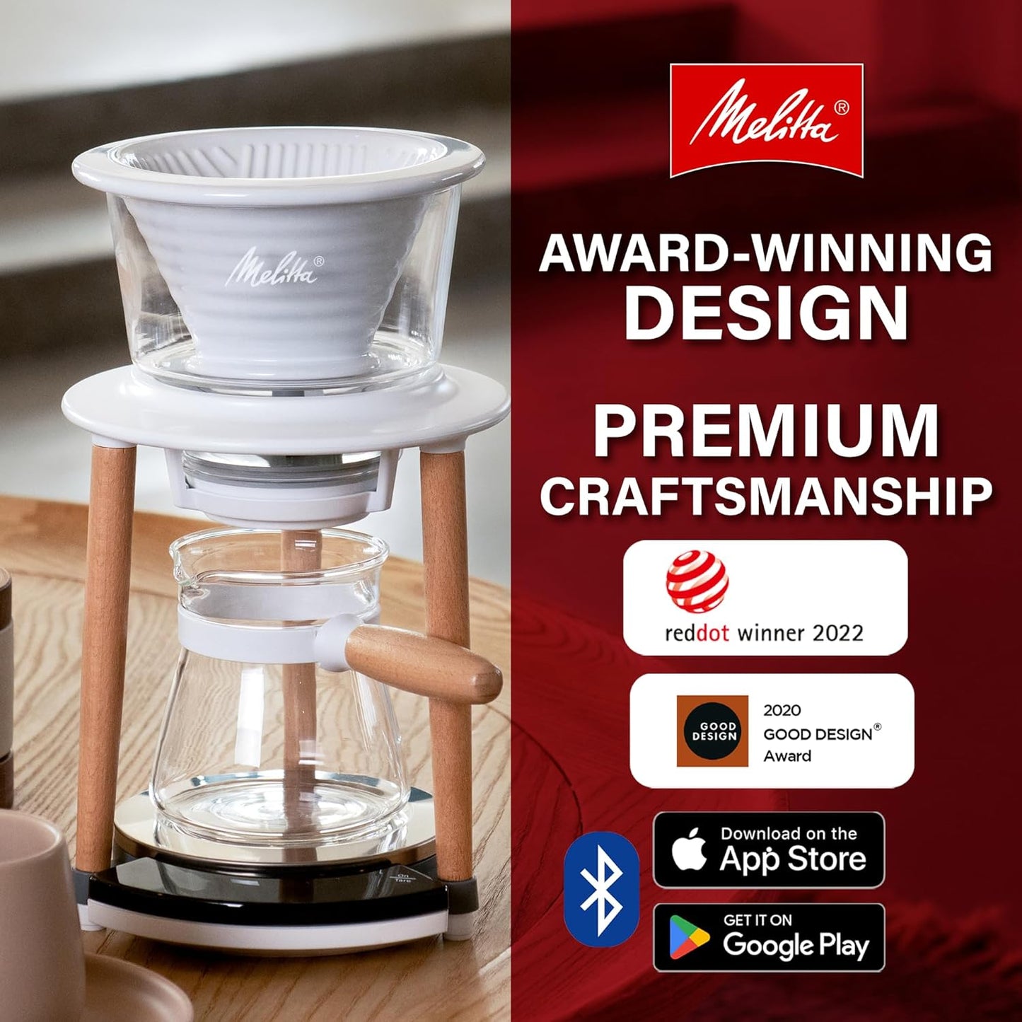 Sistema café vertido Melitta SENZ V inalámbrico Bluetooth