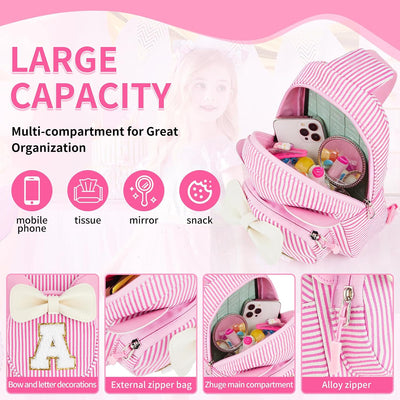 Bolso cruzado para niña Rosa regalo cumpleaños 6-12 años