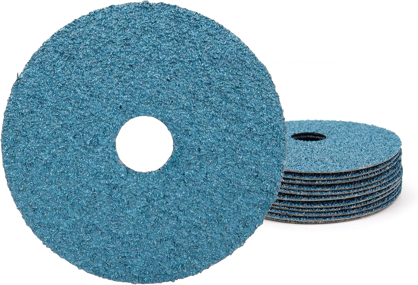 Discos lijado resina circonio 4.5pulg eje 7/8 paq 12