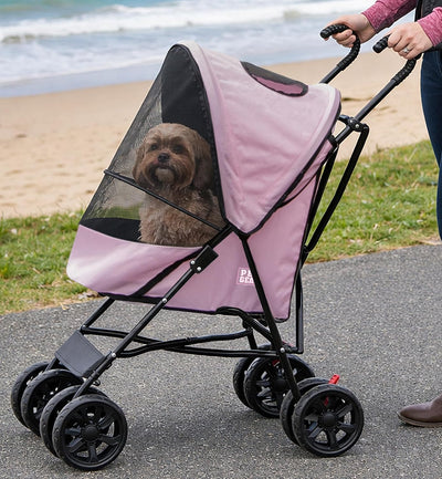Cochecito para mascotas hasta 15lb ruedas grandes plegable