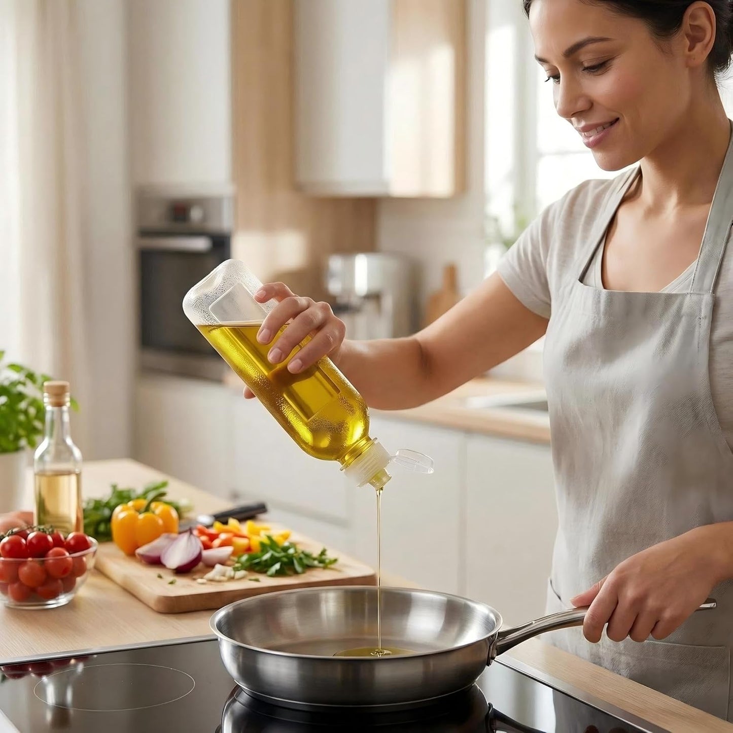 4 Pzas Botellas Silicón Alimenticio con Marcas