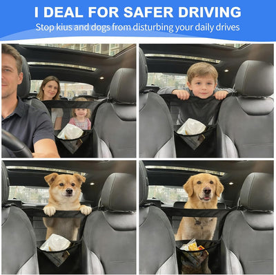 Barrera automóvil perros niños red seguridad malla universal SUV